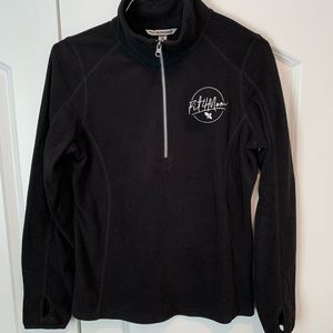 Fit4Mom Port Authority Micro-fleece 1/2 zip black